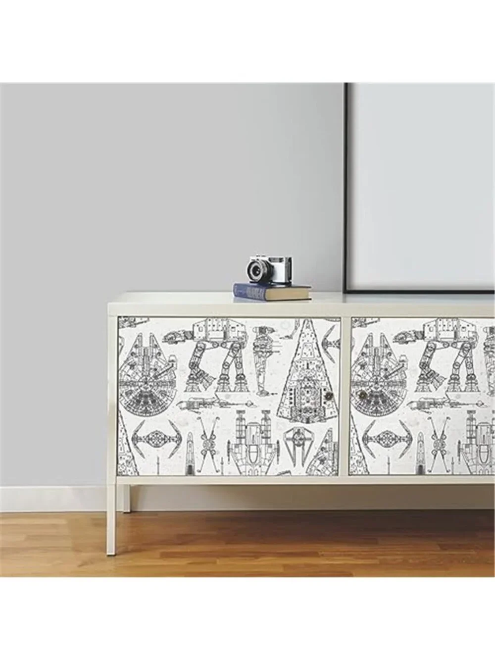 Black White Peel And Stick Wallpaper Removable Vinyl Blueprint Wall Decor